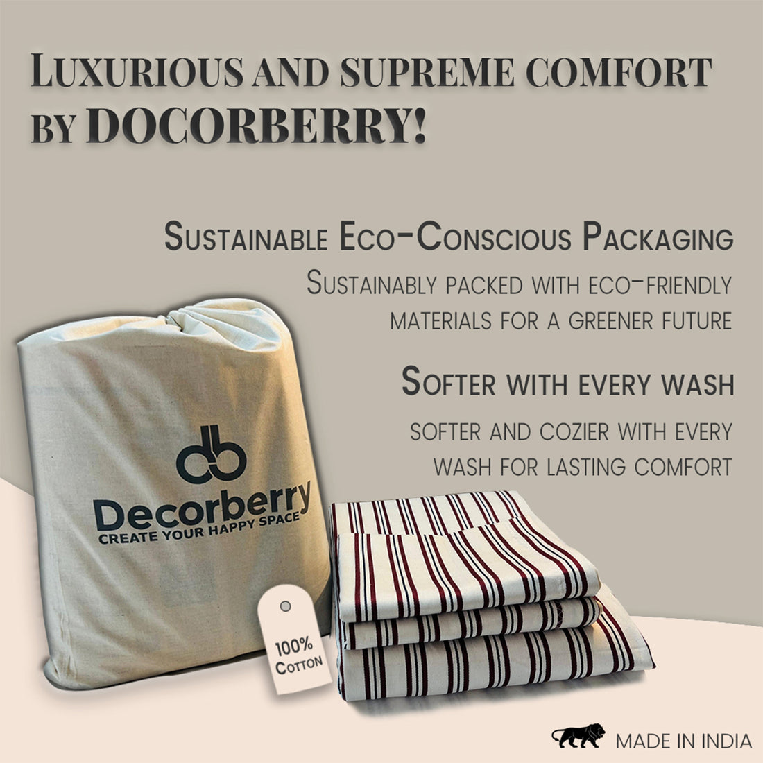 Incorporating cotton sheets into your sustainable lifestyle is easy. Choose organic, embrace minimalism, practice care & maintenance