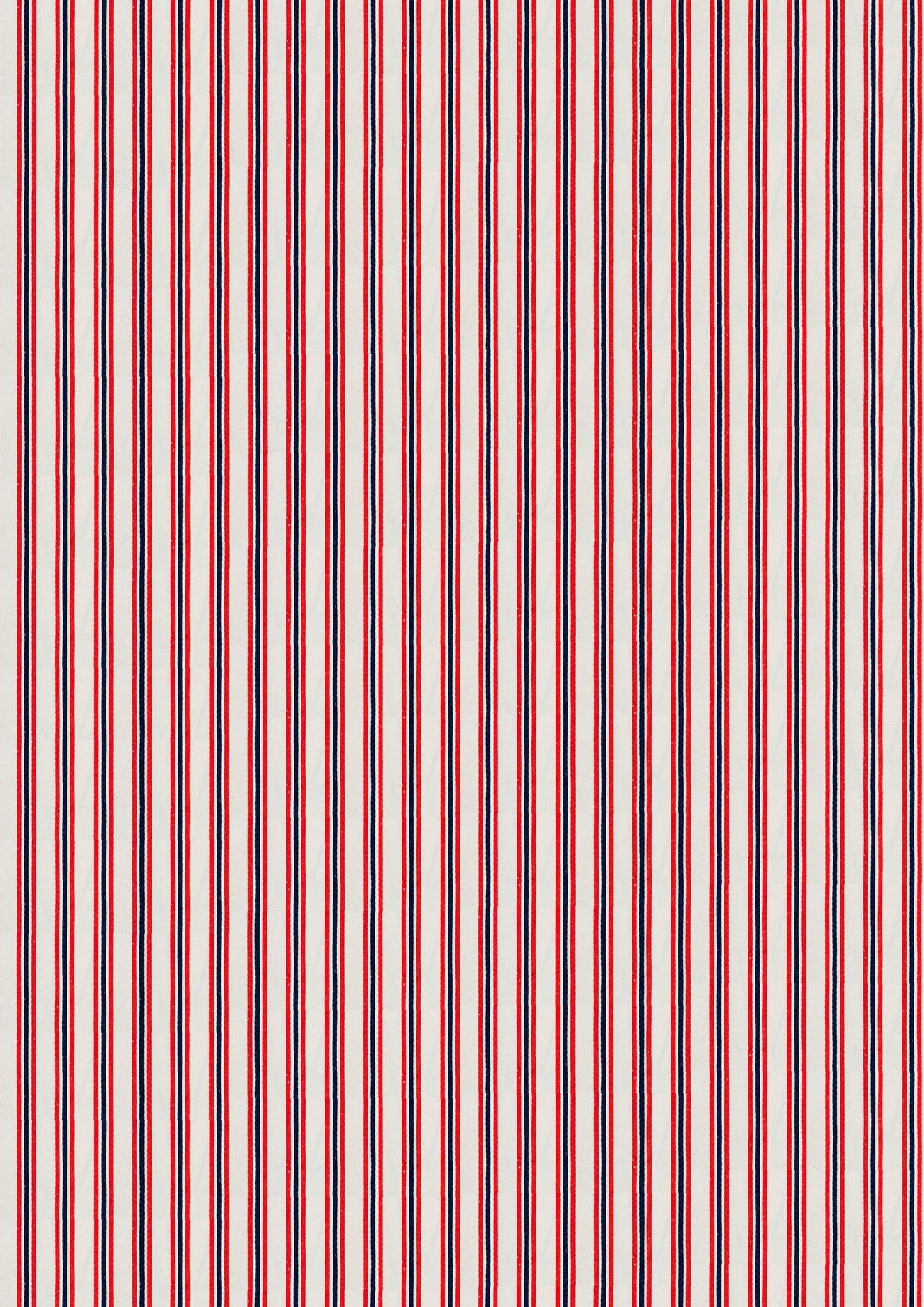 300TC Cotton Red and Blue Narrow stripes